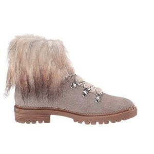 NWT Nine West Suede Lug Sole Hiker -Dark Grey 7.5